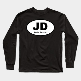 JD (Juris Doctor) Oval Long Sleeve T-Shirt